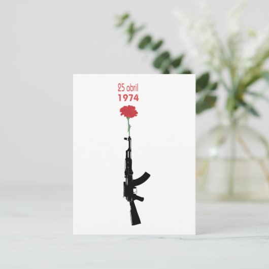 25 Abril Postkarte (Stehend Vorderseite)