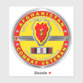 25. Abteilung Infanterie Afghanistan Veteran Aufkleber (Blatt)