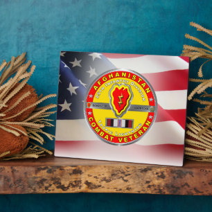 25. Abteilung Infanterie Afghanistan Veteran Fotoplatte