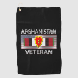 25. Abteilung Infanterie Afghanistan Veteran Golfhandtuch