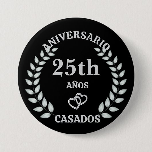 25. ANNIVERSARIO DE BODA BUTTON (Vorderseite)