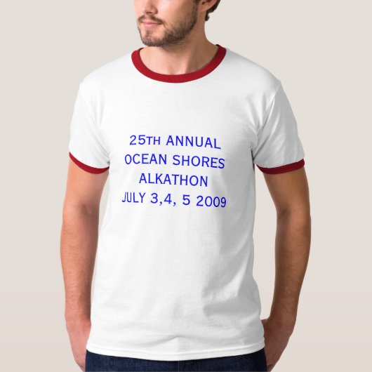 25. ANNUALOCEAN STÜTZT ALKATHONJULY 3,4, 5 2009 T-Shirt (Vorderseite)