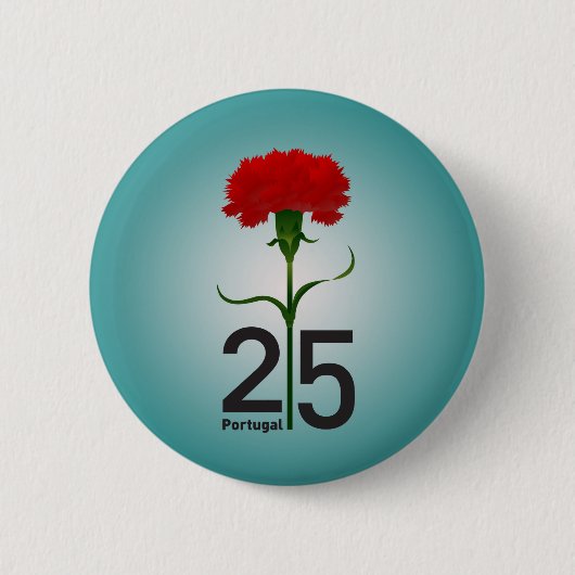 25. April, die Revolution der Nation, Portugal Button (Vorderseite)
