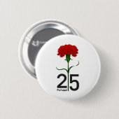 25. April, die Revolution der Nation, Portugal Button (Vorne & Hinten)