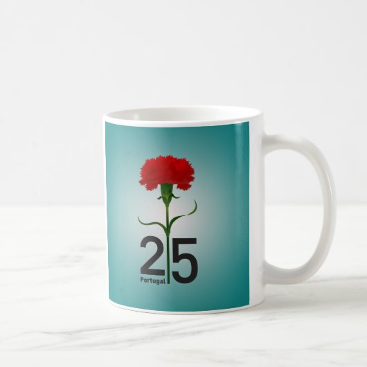25. April, die Revolution der Nation, Portugal Kaffeetasse (Rechts)