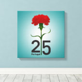 25. April, die Revolution der Nation, Portugal Leinwanddruck (Insitu (Holzboden))