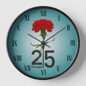 25. April, die Revolution der Nation, Portugal Uhr (Vorderseite)