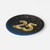 25. Balloons und Konfetti-Papierplatte Pappteller (Schrägansicht)