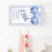 25. Begrüßungsblau/weiß Zufallszahlenmuster Banner (Insitu)