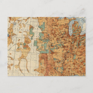 25 Bevölkerungsdichte, USA, 18901900 Postkarte