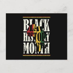 25 Black History Month African Pride Apparel Gesch Ankündigungspostkarte