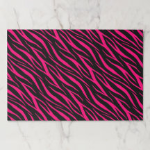 25 Blätter Pink Zebra Print Girl Business Geschenk