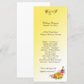 25 Blume Bouquet Hochzeitsprogramme Programm (Vorne/Hinten)