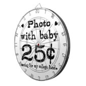 25 Cent Foto mit Baby Dartscheibe (Vorderseite rechts)