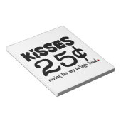 25 Cents Kisses Notizblock (angewinkelt)