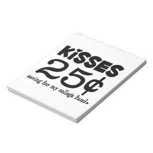 25 Cents Kisses Notizblock