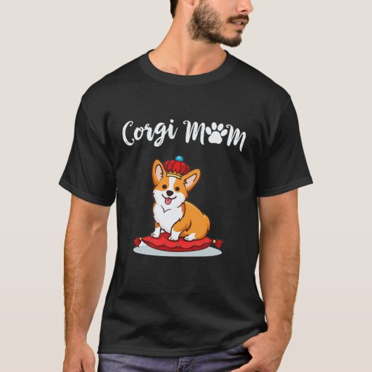 25 Corgi Mutter Corgi T-Shirt (Vorderseite)