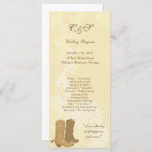 25 Cowboy-Hochzeitsprogramme Programm (Vorne/Hinten)