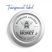 25 Custom Mason Jar Honey Labels 2,25" mit Biene