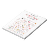 25 Days of Christmas Bucket List Art Notizblock (Rotiert)