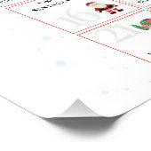 25 Days of Christmas Bucket List Art Poster (Ecke)