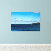 25 de Abril Bridge Leinwanddruck (Insitu (Holzboden))