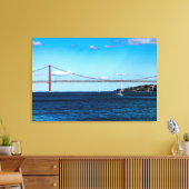 25 de Abril Bridge Leinwanddruck (Insitu (Wohnzimmer))