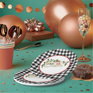 25. Dezember 207" Rundpapier-Platte Pappteller