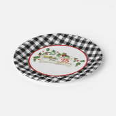 25. Dezember 207" Rundpapier-Platte Pappteller (Schrägansicht)