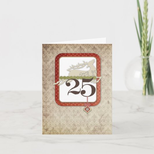 25. Dezember Feiertagskarte (Vorderseite)