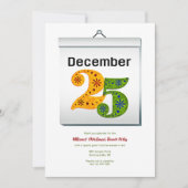 25. Dezember Party Einladung (Vorderseite)