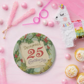 25. Dezember Weihnachtstag Pappteller (Party)