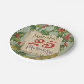 25. Dezember Weihnachtstag Pappteller (Schrägansicht)