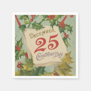 25. Dezember Weihnachtstag Serviette