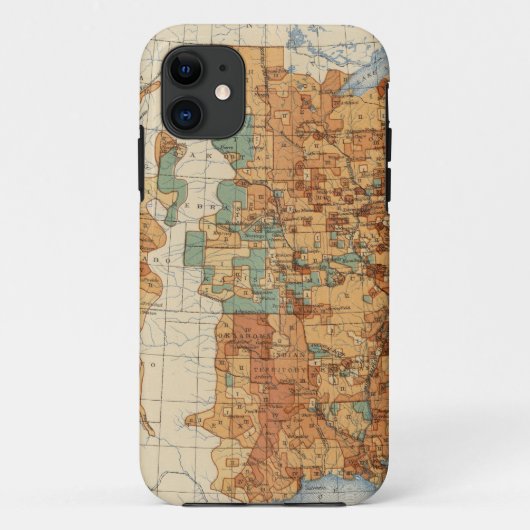 25 Dichte der Zunahme der Bevölkerung, US, Case-Mate iPhone Hülle (Rückseite)