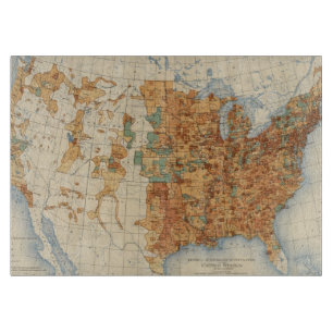 25 Dichte der Zunahme der Bevölkerung, US, Schneidebrett