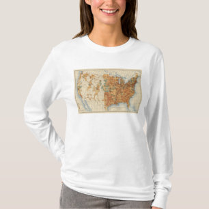 25 Dichte der Zunahme der Bevölkerung, US, T-Shirt