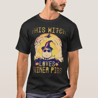 25 Diese Hexe liebt Meerschweinchen Halloween T-Shirt