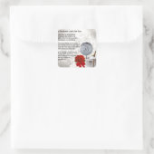 25. EhemannGedicht Quadratischer Aufkleber (Tasche)