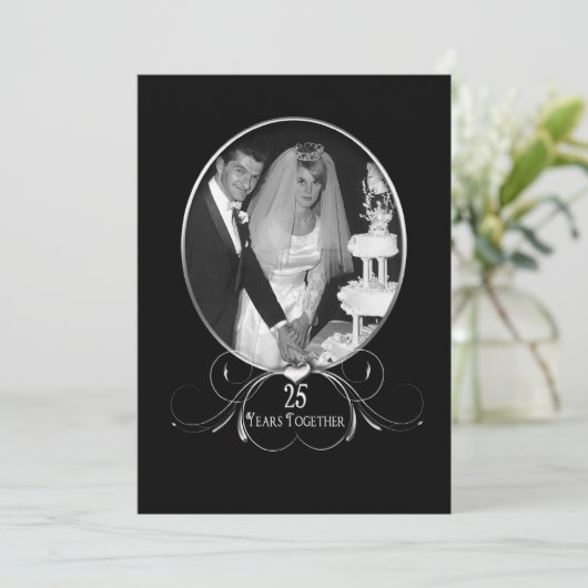 25. Einladung zur Hochzeit - Foto Beilage (Stehend Vorderseite)