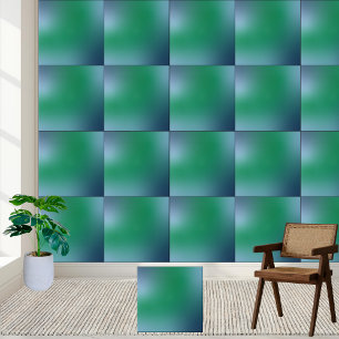 #25 Elegant Green und Blue Gradient Abstrakt Fliese