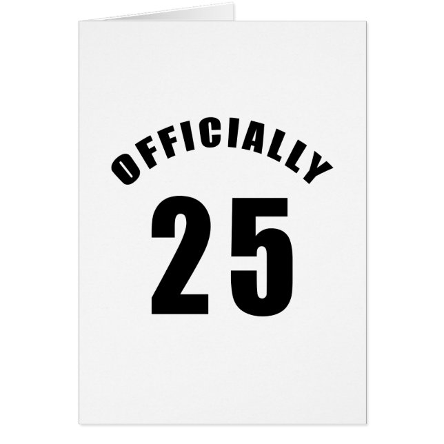 25 entwerfen Sie offiziell (Vorne)