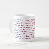 25 Erholungen Slogans Kaffeetasse (Vorderseite Links)