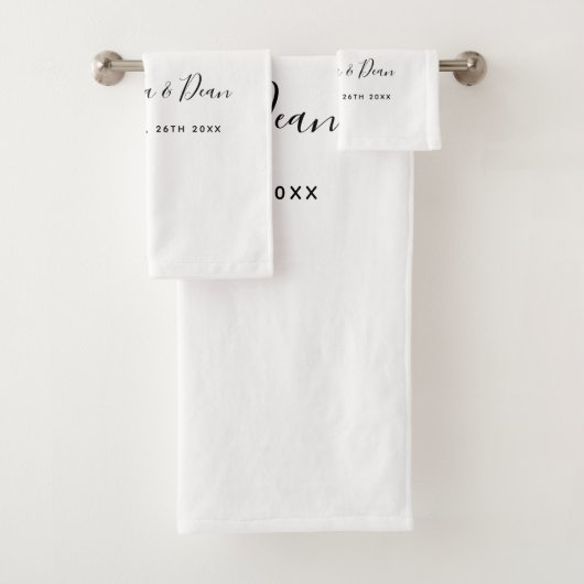 25. Eukalyptuskranz anlässlich der Hochzeit Badhandtuch Set (Insitu)