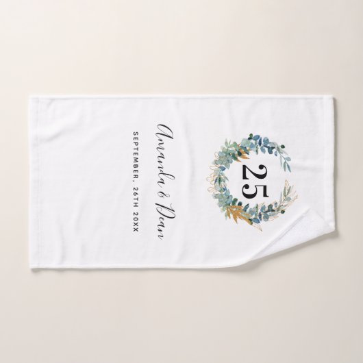25. Eukalyptuskranz anlässlich der Hochzeit Badhandtuch Set (Handtuch)