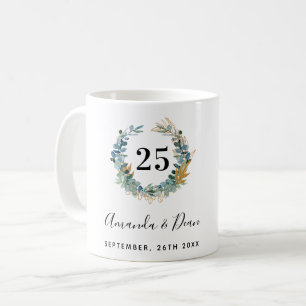 25. Eukalyptuskranz anlässlich der Hochzeit Kaffeetasse
