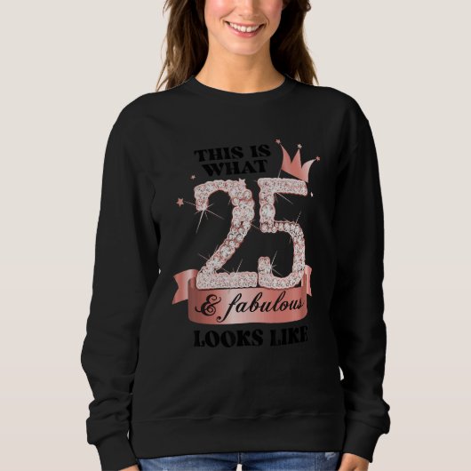 25 & Fabulous I Rose And White Party Group Candid Sweatshirt (Vorderseite)
