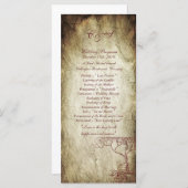 25 Fall Tree Wedding Programme (Vorne/Hinten)