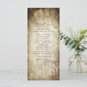 25 Fall Tree Wedding Programme (Stehend Vorderseite)