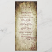 25 Fall Tree Wedding Programme (Vorderseite)